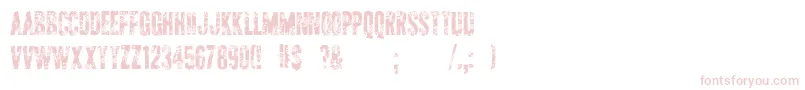 ApAppliqueCut-Schriftart – Rosa Schriften auf weißem Hintergrund