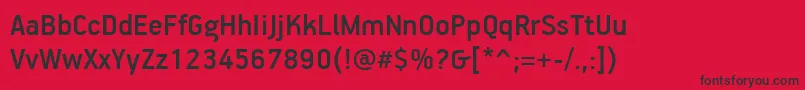 PfhandbookproMedium Font – Black Fonts on Red Background