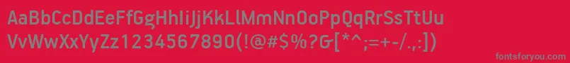 PfhandbookproMedium Font – Gray Fonts on Red Background