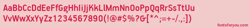 PfhandbookproMedium Font – Red Fonts on Pink Background