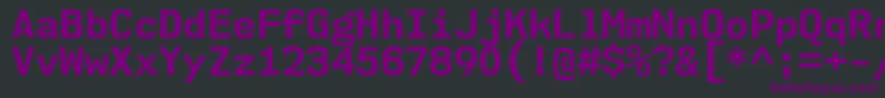 Nk57MonospaceNoBd Font – Purple Fonts on Black Background