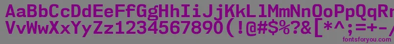 fuente Nk57MonospaceNoBd – Fuentes Moradas Sobre Fondo Gris