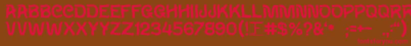 Wavy Font – Red Fonts on Brown Background