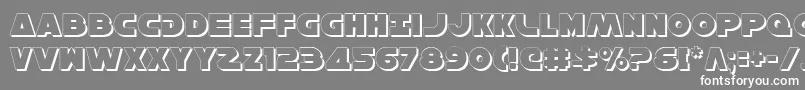 HanSoloShadow Font – White Fonts on Gray Background