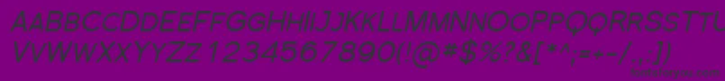 SfflorencesansscItalic Font – Black Fonts on Purple Background