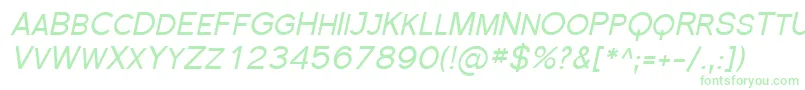 SfflorencesansscItalic Font – Green Fonts on White Background