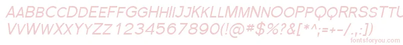 SfflorencesansscItalic Font – Pink Fonts on White Background