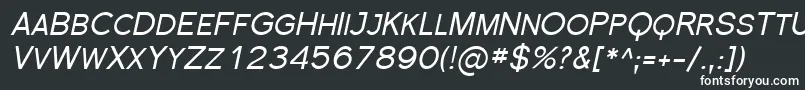 SfflorencesansscItalic Font – White Fonts on Black Background
