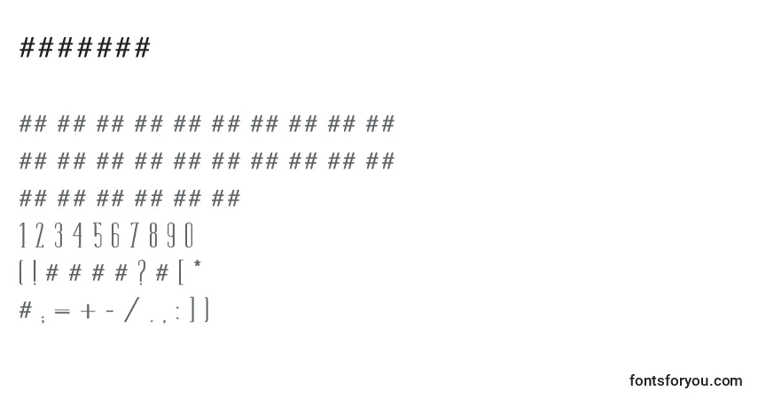 Tamimed-fontti – aakkoset, numerot, erikoismerkit