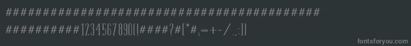 Tamimed-Schriftart – Graue Schriften auf schwarzem Hintergrund