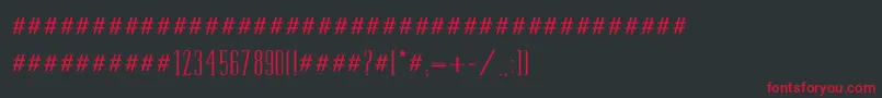 Tamimed Font – Red Fonts on Black Background