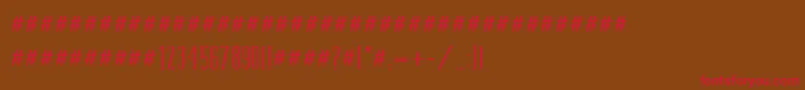 Tamimed Font – Red Fonts on Brown Background