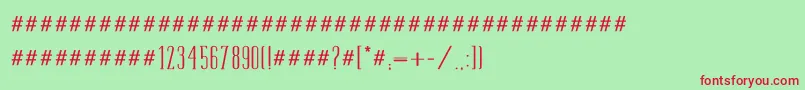 Tamimed Font – Red Fonts on Green Background