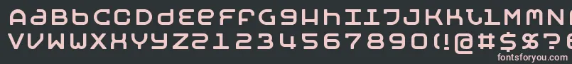 MobyRegular Font – Pink Fonts on Black Background