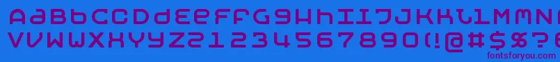 MobyRegular Font – Purple Fonts on Blue Background