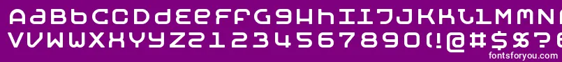 MobyRegular Font – White Fonts on Purple Background