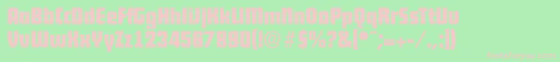 DekodisplayserialBold Font – Pink Fonts on Green Background