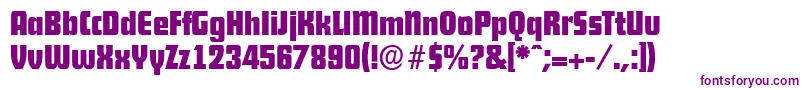 DekodisplayserialBold Font – Purple Fonts on White Background