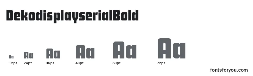 DekodisplayserialBold Font Sizes