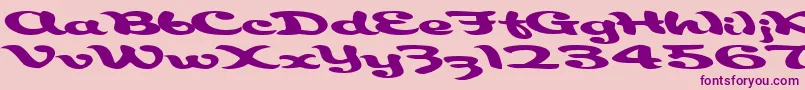 fuente Aborigianlkite91RegularTtext – Fuentes Moradas Sobre Fondo Rosa