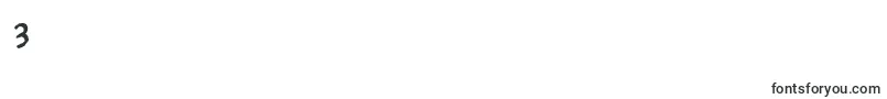 フォントPokoljaro – フォント数字3