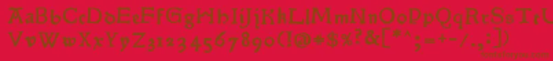 More about Pokoljaro Font Pokoljaro Font – Brown Fonts on Red Background