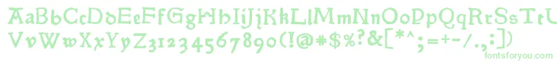 Pokoljaro Font – Green Fonts on White Background