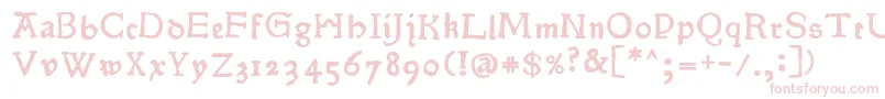 Шрифт Pokoljaro – розовые шрифты