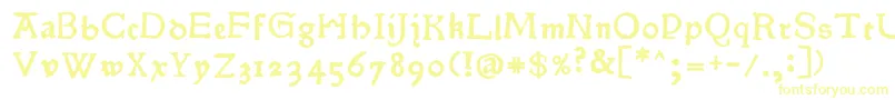 Шрифт Pokoljaro – жёлтые шрифты