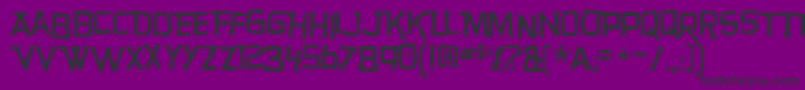 HurryupRegular Font – Black Fonts on Purple Background