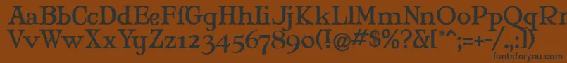 Maryjwi Font – Black Fonts on Brown Background