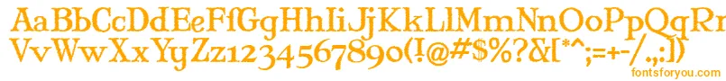 Maryjwi Font – Orange Fonts on White Background