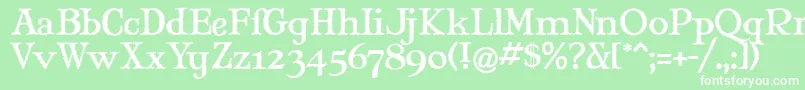 Maryjwi Font – White Fonts on Green Background