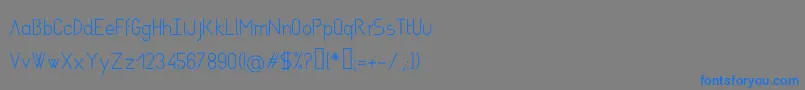AsgaltRegular Font – Blue Fonts on Gray Background