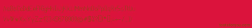 AsgaltRegular Font – Brown Fonts on Red Background