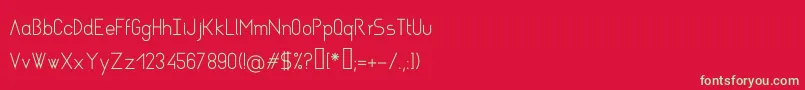 AsgaltRegular Font – Green Fonts on Red Background