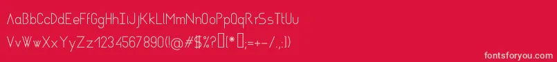 AsgaltRegular Font – Pink Fonts on Red Background