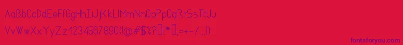 AsgaltRegular Font – Purple Fonts on Red Background