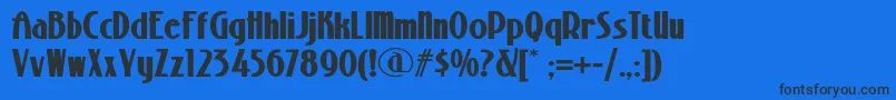 StonyislandnfBold Font – Black Fonts on Blue Background