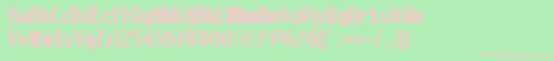 StonyislandnfBold Font – Pink Fonts on Green Background