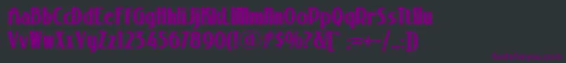 StonyislandnfBold Font – Purple Fonts on Black Background