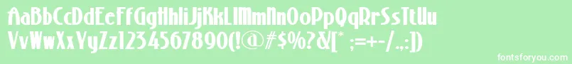 StonyislandnfBold Font – White Fonts on Green Background