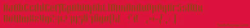 fuente Hexa – Fuentes Marrones Sobre Fondo Rojo