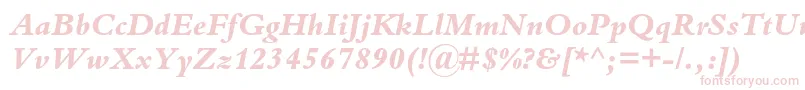 BembostdExtrabolditalic Font – Pink Fonts