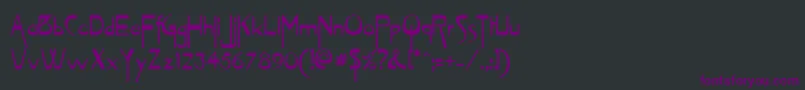 Vireofn Font – Purple Fonts on Black Background