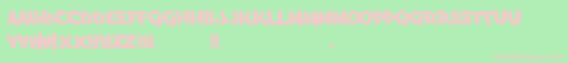 Arfmoochikncheez Font – Pink Fonts on Green Background