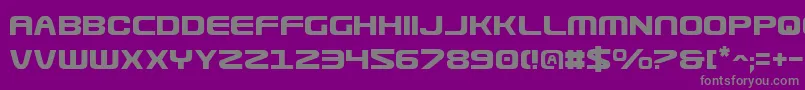 フォントUsuziv2 – 紫の背景に灰色の文字