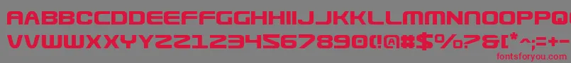 Usuziv2 Font – Red Fonts on Gray Background