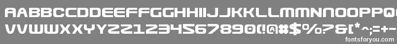 フォントUsuziv2 – 灰色の背景に白い文字