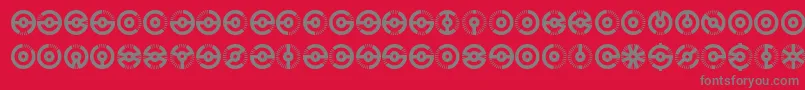 Шрифт Nucleus – серые шрифты на красном фоне